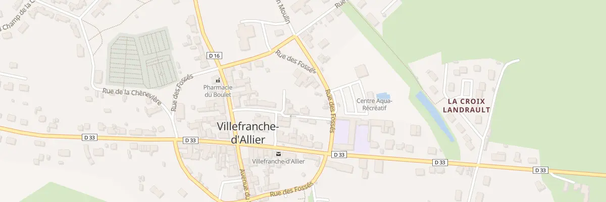 Plan du 1 Rue des Greniers à Villefranche-d’Allier