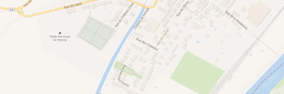Plan du 6 Rue Jean-Paul Sartre à Villenoy
