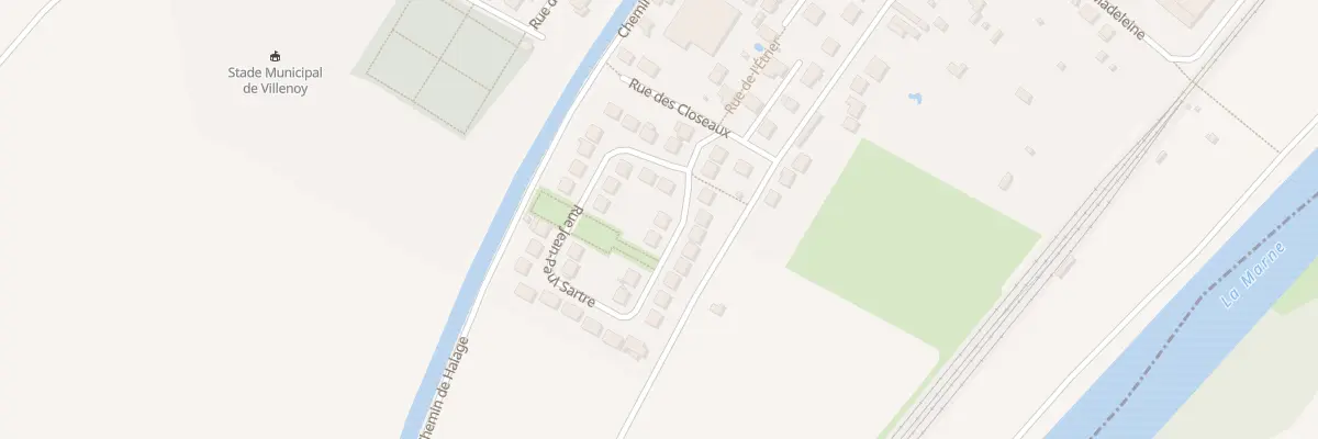 Plan du 25 Rue Jean-Paul Sartre à Villenoy