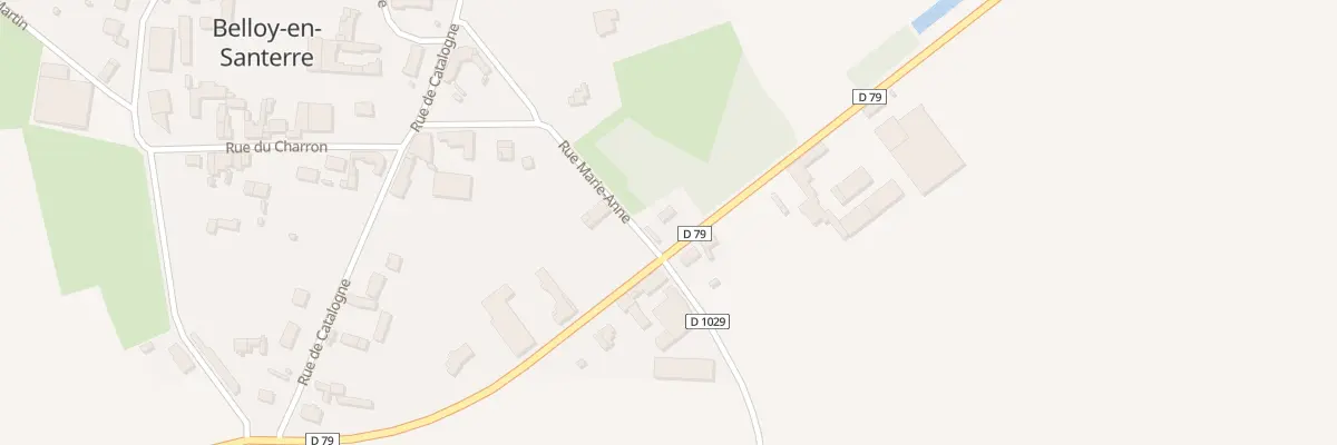 Plan du 9 Rue de Péronne à Belloy-en-Santerre