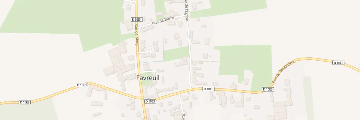 Plan du 3 Rue de l’Eglise à Favreuil
