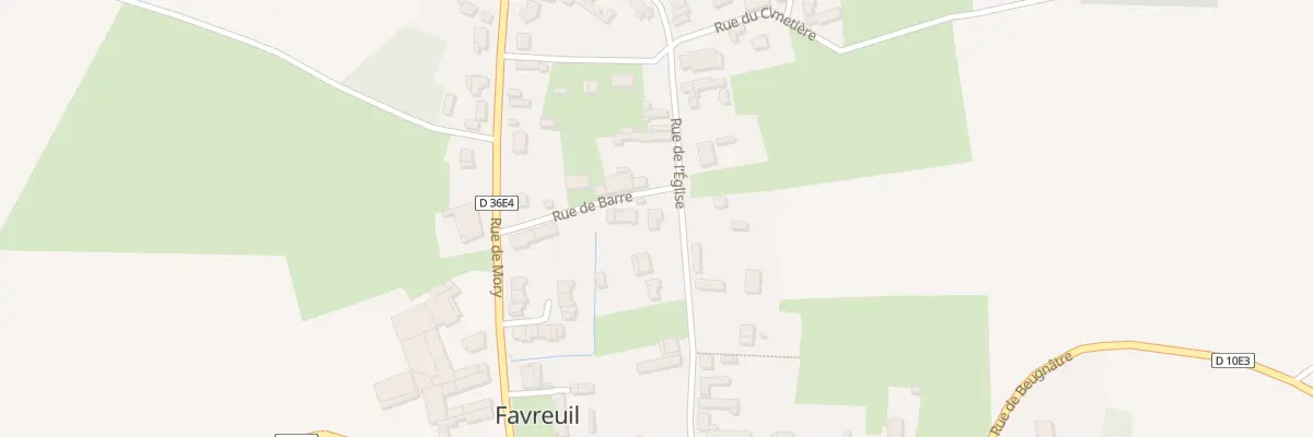 Plan du 9 Rue de l’Eglise à Favreuil