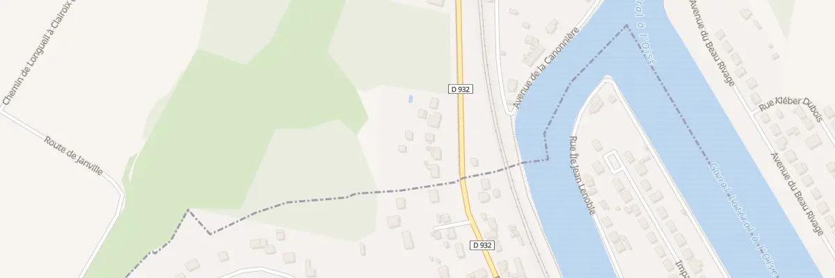 Plan du 1601 Av de la Libération à Longueil-Annel