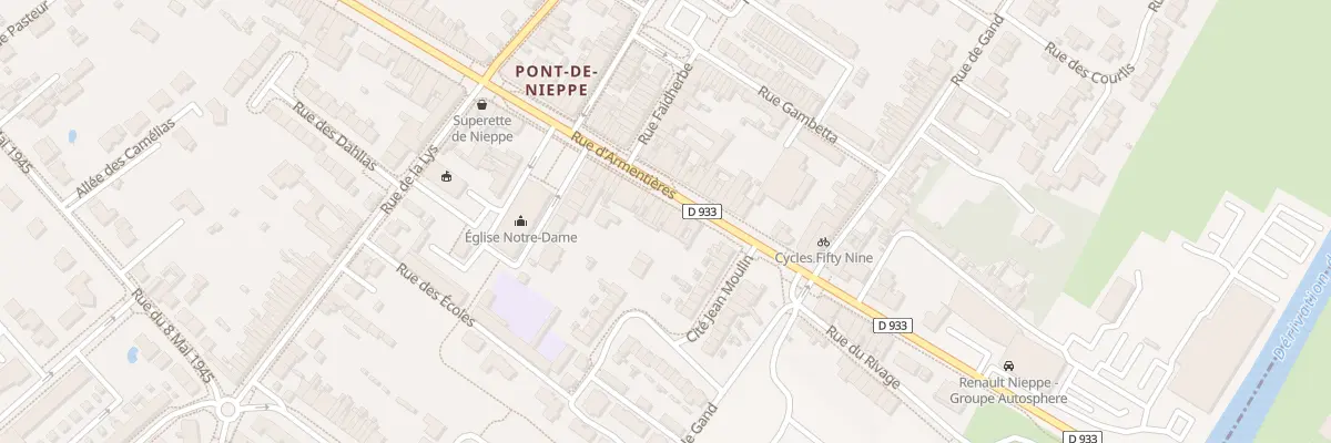 Plan du 1572 Rue d’Armentieres à Nieppe