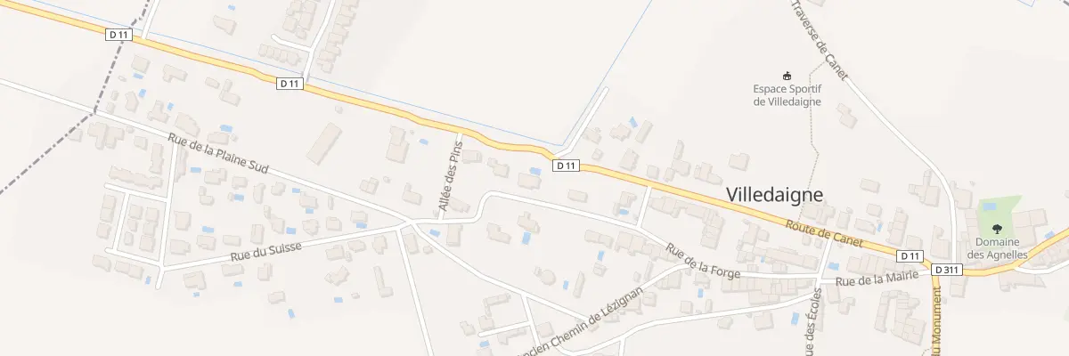 Plan du 8 Rue de la Plaine Sud à Villedaigne