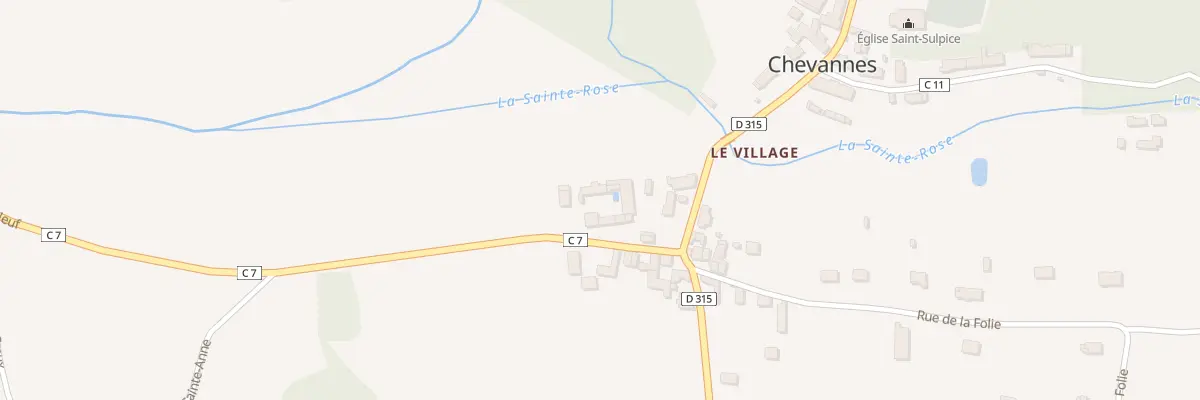 Plan du 6 Rte du Moulin Neuf à Chevannes