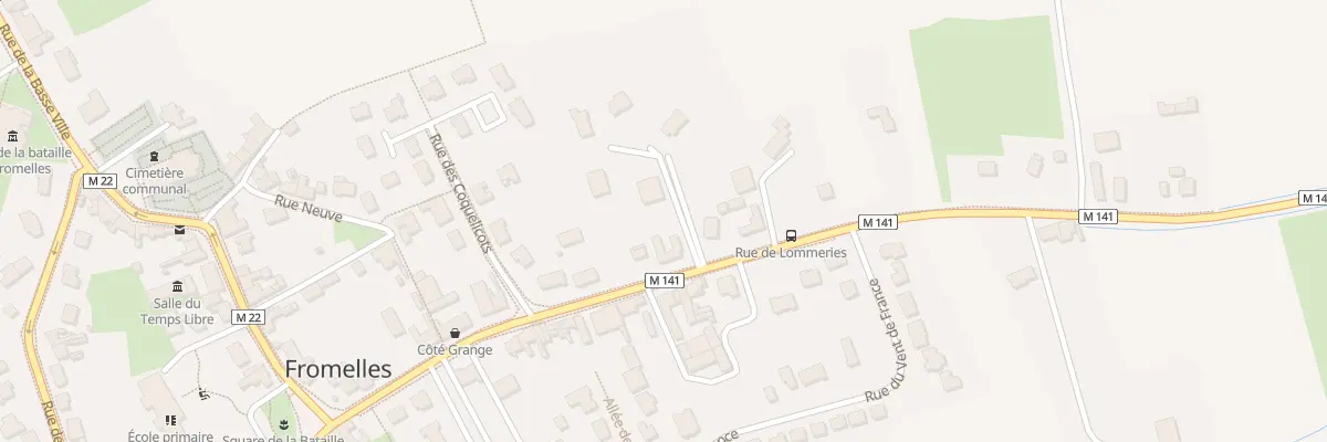 Plan du 23 Rue de Lommeries à Fromelles