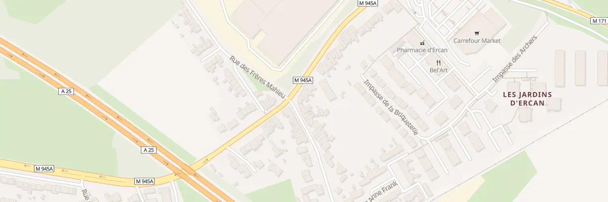 Plan du 838 Rue d’Armentières à Erquinghem-Lys