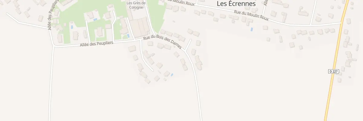 Plan du 12 Rue du Bois des Dames aux Écrennes