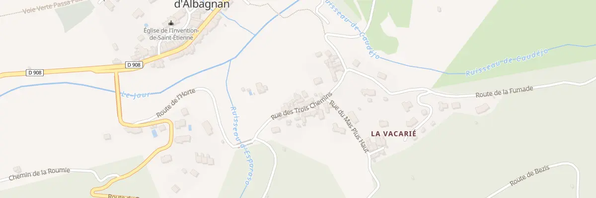 Plan du 5065 La Vacarié à Saint-Étienne-d’Albagnan