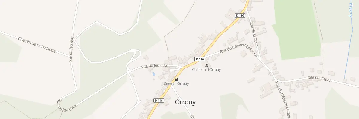 Plan du 6 Rue du Jeu d’Arc à Orrouy