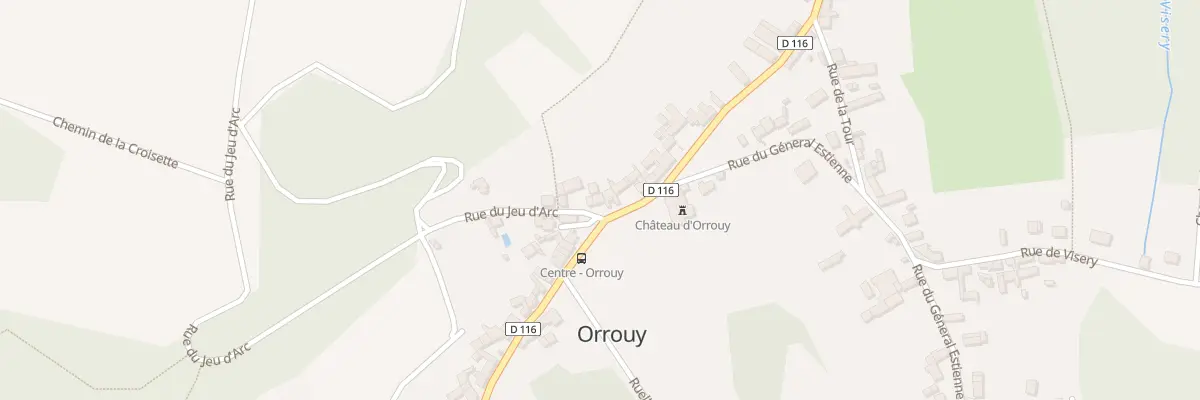 Plan du 4 Rue du Jeu d’Arc à Orrouy