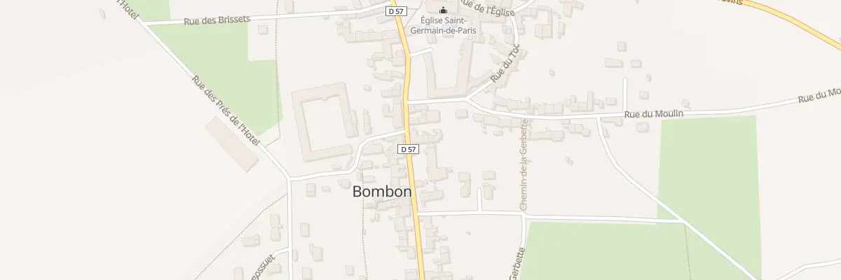 Plan du 50 Rue Grande à Bombon