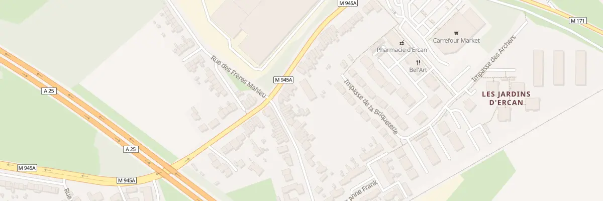 Plan du 860 Rue d’Armentières à Erquinghem-Lys