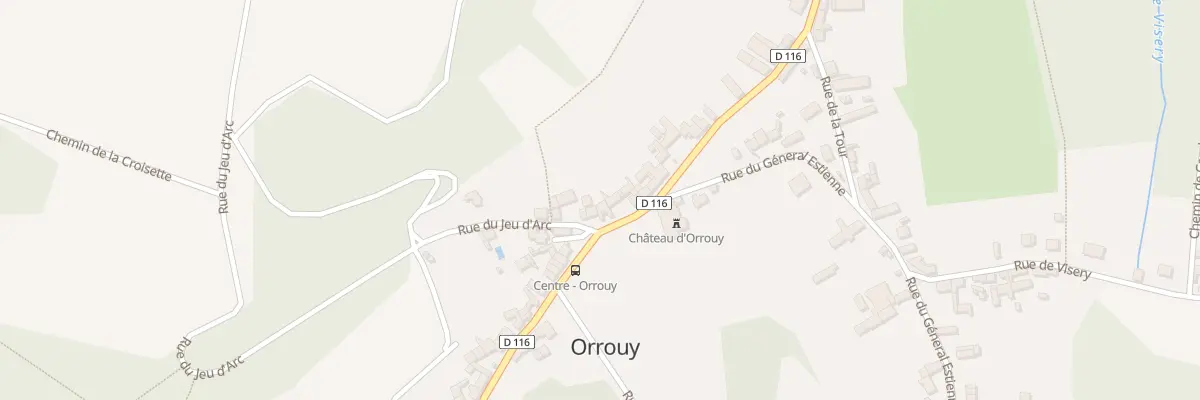 Plan du 2 Rue du Jeu d’Arc à Orrouy