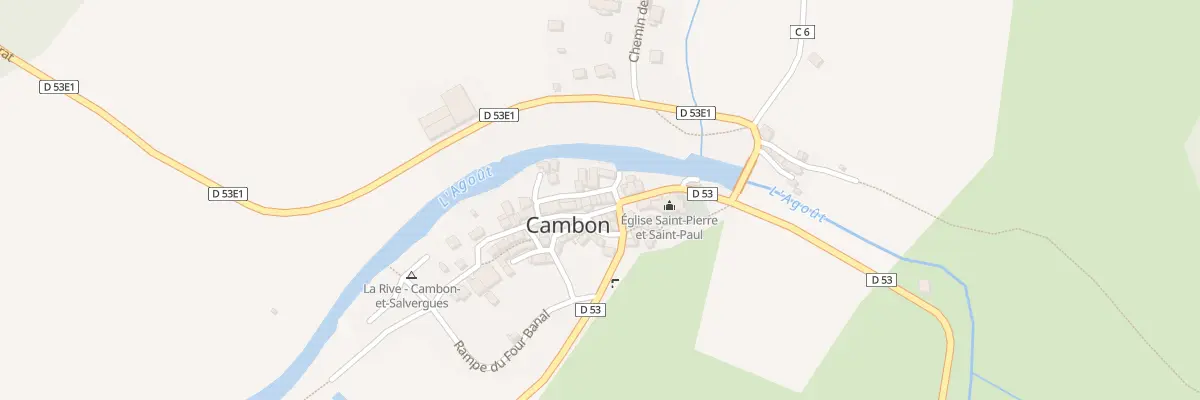 Plan du 6 Pl de la Fontaine à Cambon-et-Salvergues