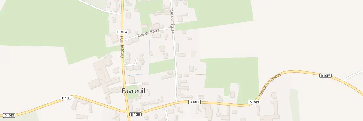 Plan du 8B Rue de l’Eglise à Favreuil