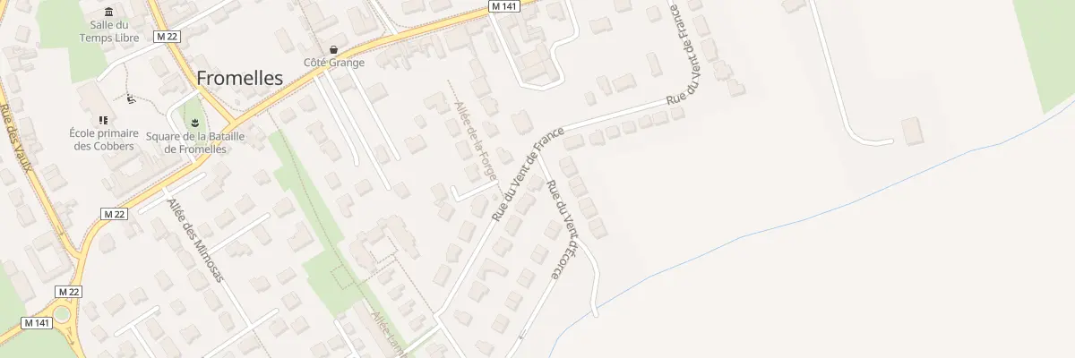 Plan du 30 Rue du Vent de France à Fromelles