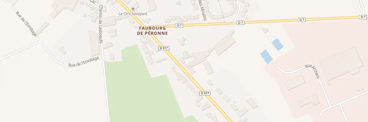 Plan du 64 Rue du Faubourg de Péronne à Bapaume