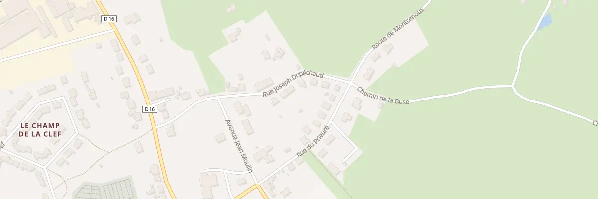 Plan du 6 Rue Joseph Dupéchaud à Villefranche-d’Allier
