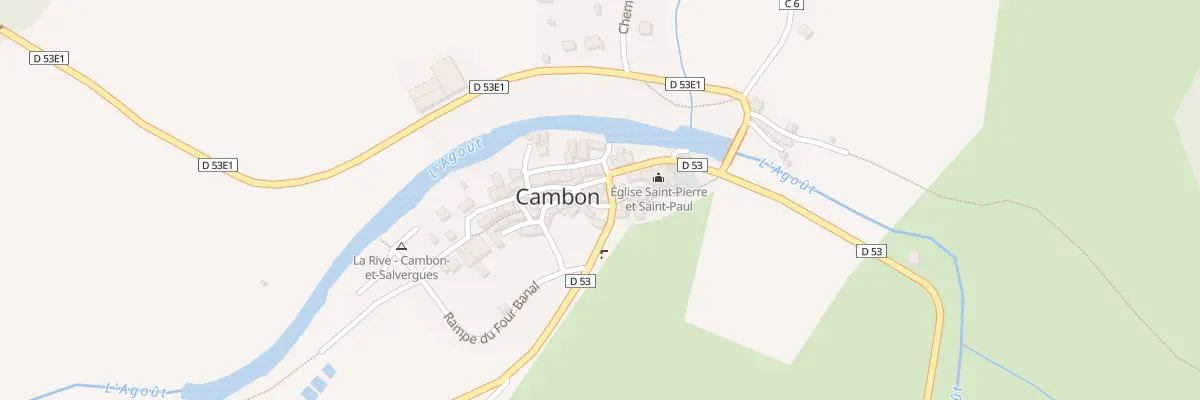 Plan du 5030 Le Village à Cambon-et-Salvergues