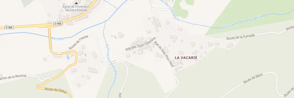 Plan du 5223 La Vacarié à Saint-Étienne-d’Albagnan
