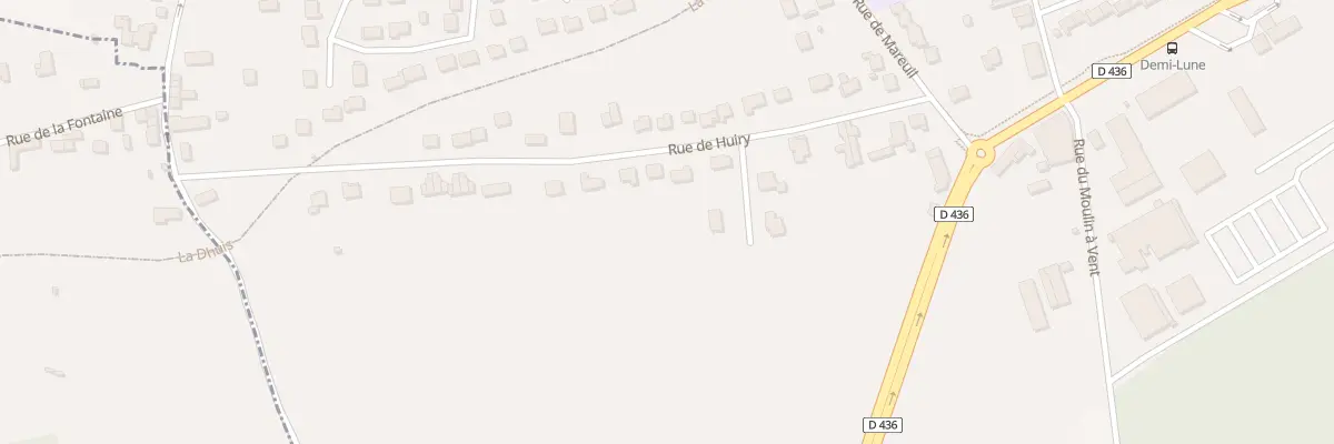 Plan du 11 Rue de Huiry à Quincy-Voisins