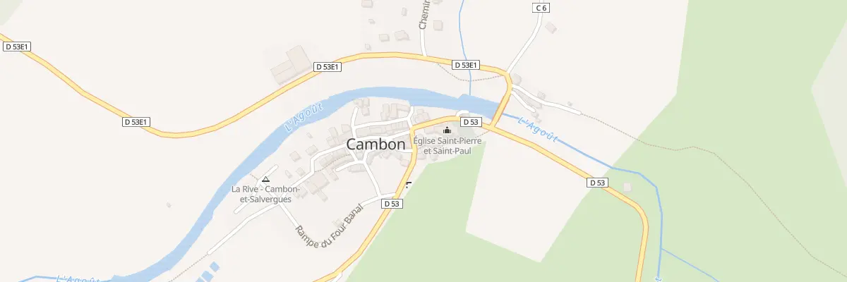 Plan du 2 Prv de l’Eglise à Cambon-et-Salvergues