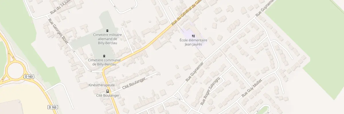 Plan du 28B Rue du Général de Gaulle à Billy-Berclau