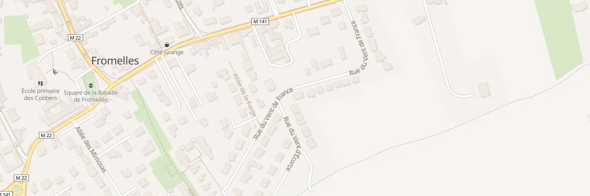 Plan du 28 Rue du Vent de France à Fromelles