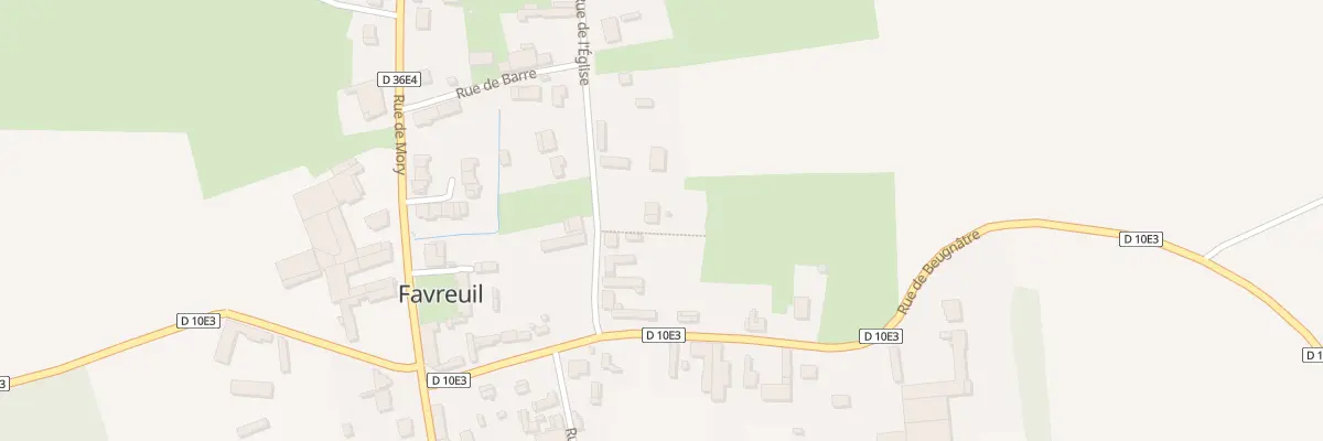 Plan du 8 Rue de l’Eglise à Favreuil