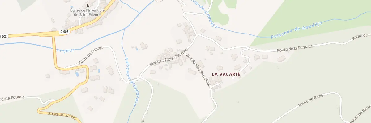 Plan du 5230 La Vacarié à Saint-Étienne-d’Albagnan