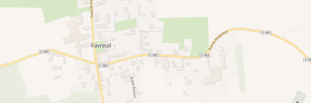 Plan du 7 Rue de Beugnâtre à Favreuil