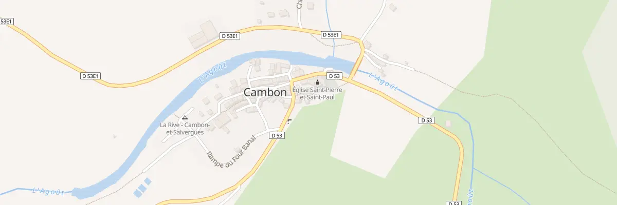Plan du 5172F Le Village à Cambon-et-Salvergues