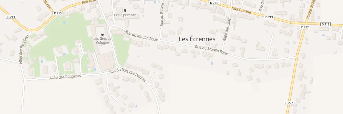 Plan du 14 Rue du Moulin Roux aux Écrennes