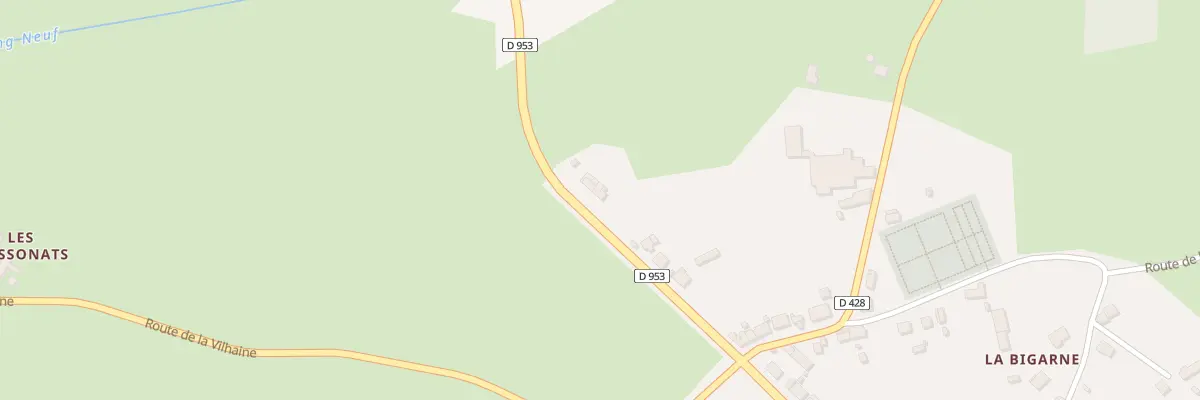 Plan du 5023 Les Cent Clouds à Theneuille