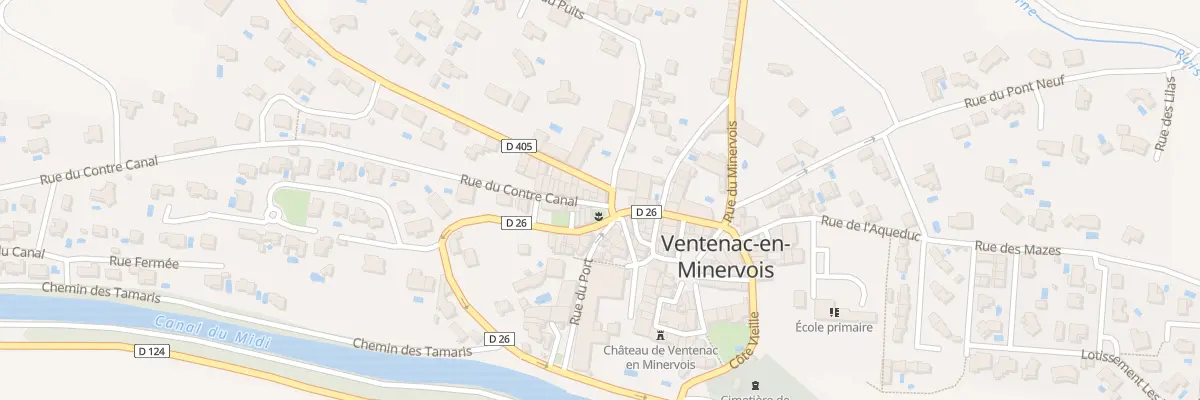 Plan du 1B Rte de Sainte-valière à Ventenac-en-Minervois