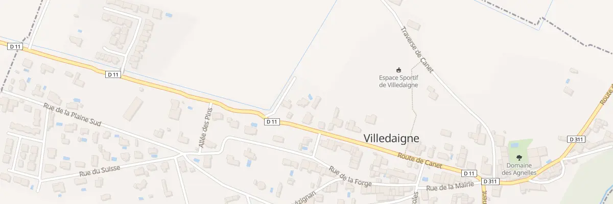 Plan du 5220 Rte de Canet à Villedaigne
