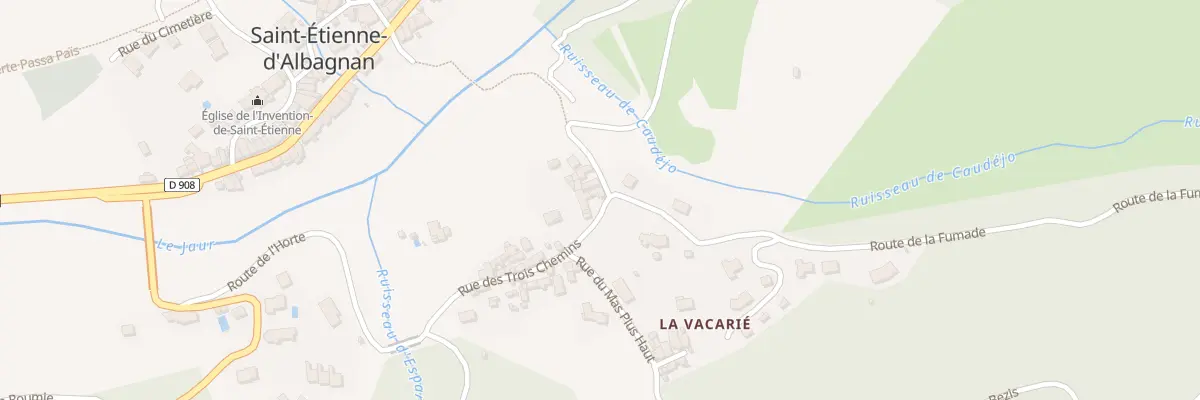Plan du 5196F La Vacarié à Saint-Étienne-d’Albagnan
