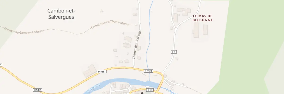 Plan du 4 Che des Courtials à Cambon-et-Salvergues