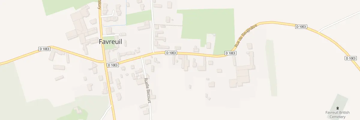 Plan du 16 Rue de Beugnâtre à Favreuil