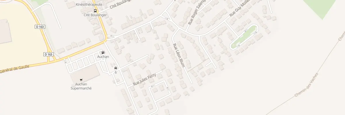 Plan du 12 Rue Leon Blum à Billy-Berclau