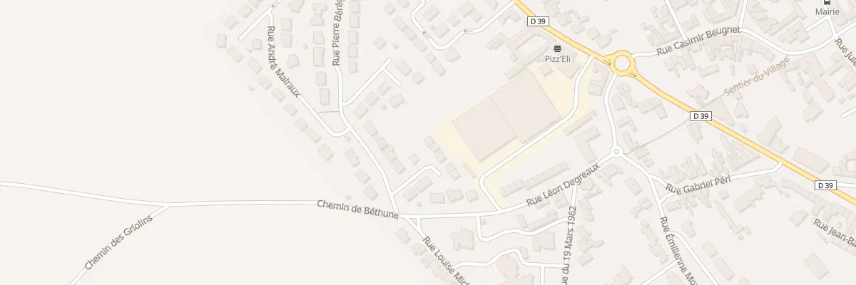 Plan du 15 Rue Joseph Mattei à Vendin-le-Vieil