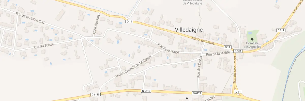 Plan du 15 Rue de la Forge à Villedaigne
