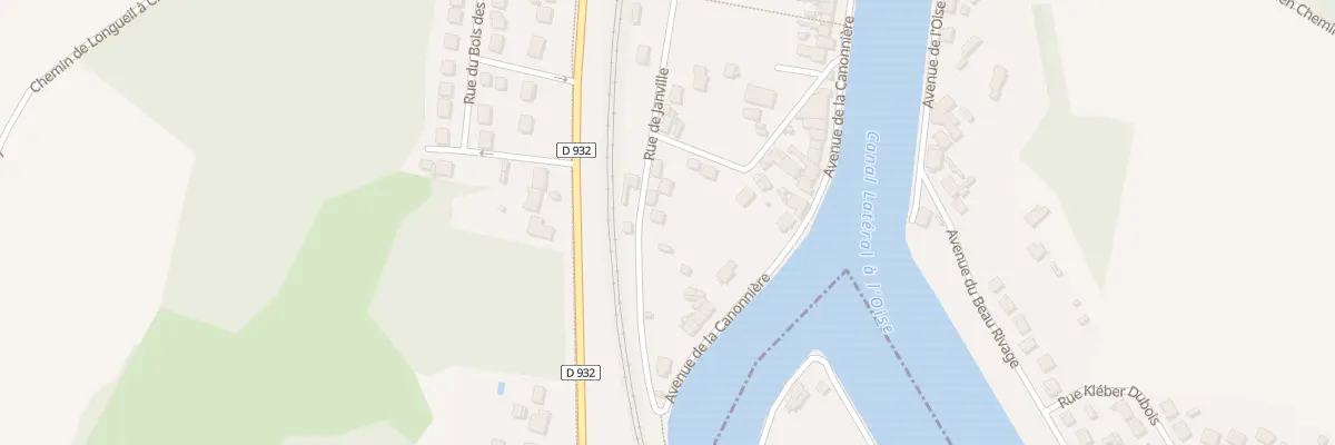 Plan de la Rue de Janville à Longueil-Annel