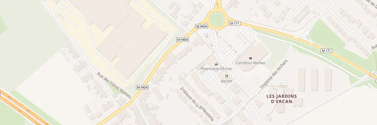 Plan du 990 Rue d’Armentières à Erquinghem-Lys
