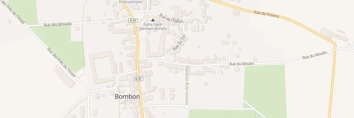 Plan du 3 Rue du Moulin à Bombon