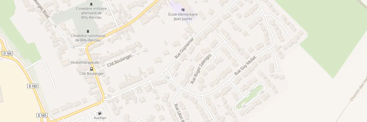 Plan du 30 Rue Guynemer à Billy-Berclau