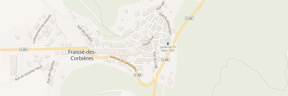 Plan du 28 Gr Grand Rue à Fraissé-des-Corbières