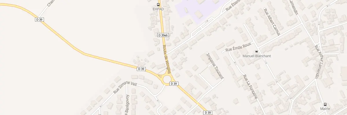 Plan du 2 Rue Etienne Dolet à Vendin-le-Vieil